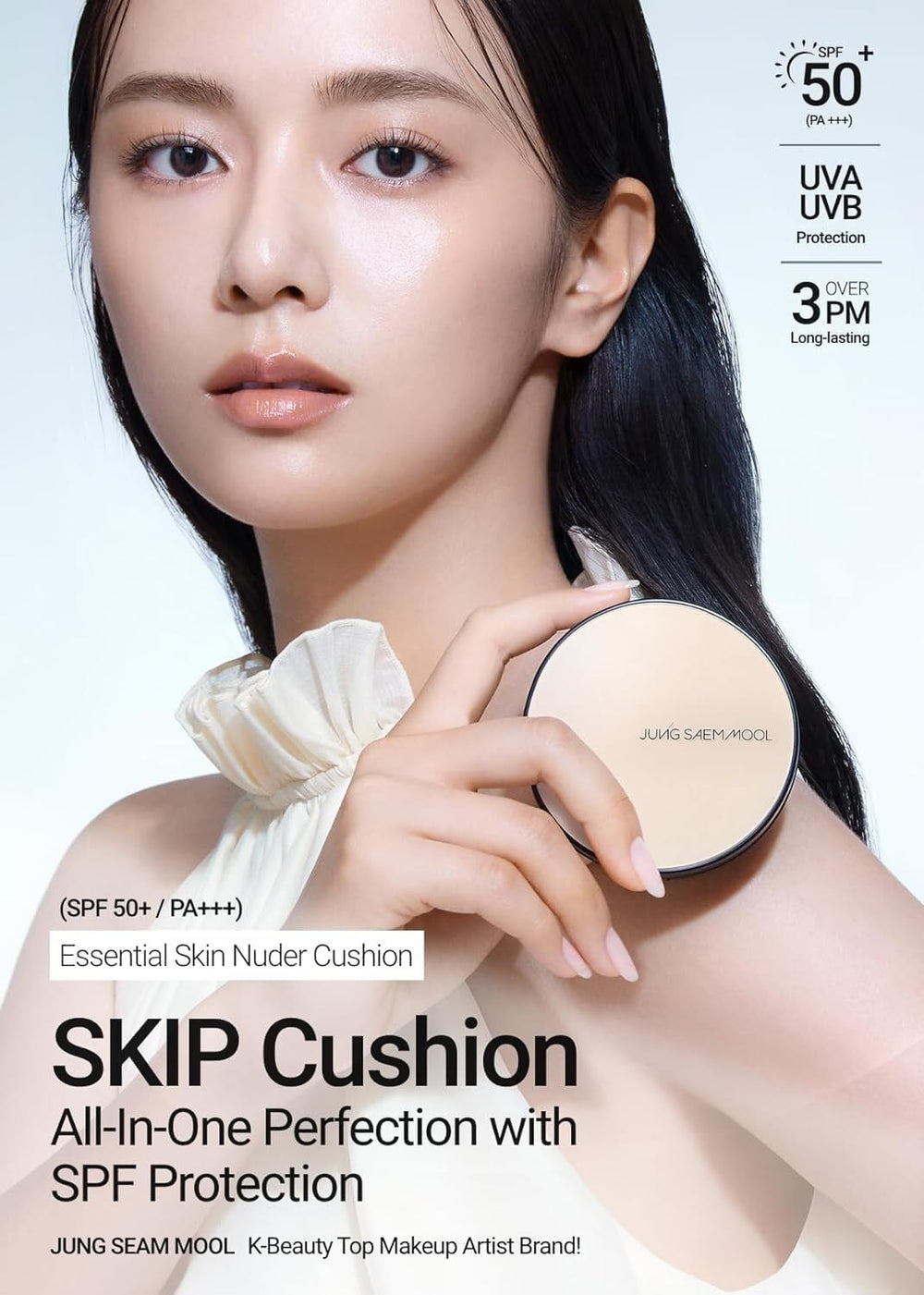 Coussin Jung Saem Mool SPF50, recharge incluse pour utilisation prolongée