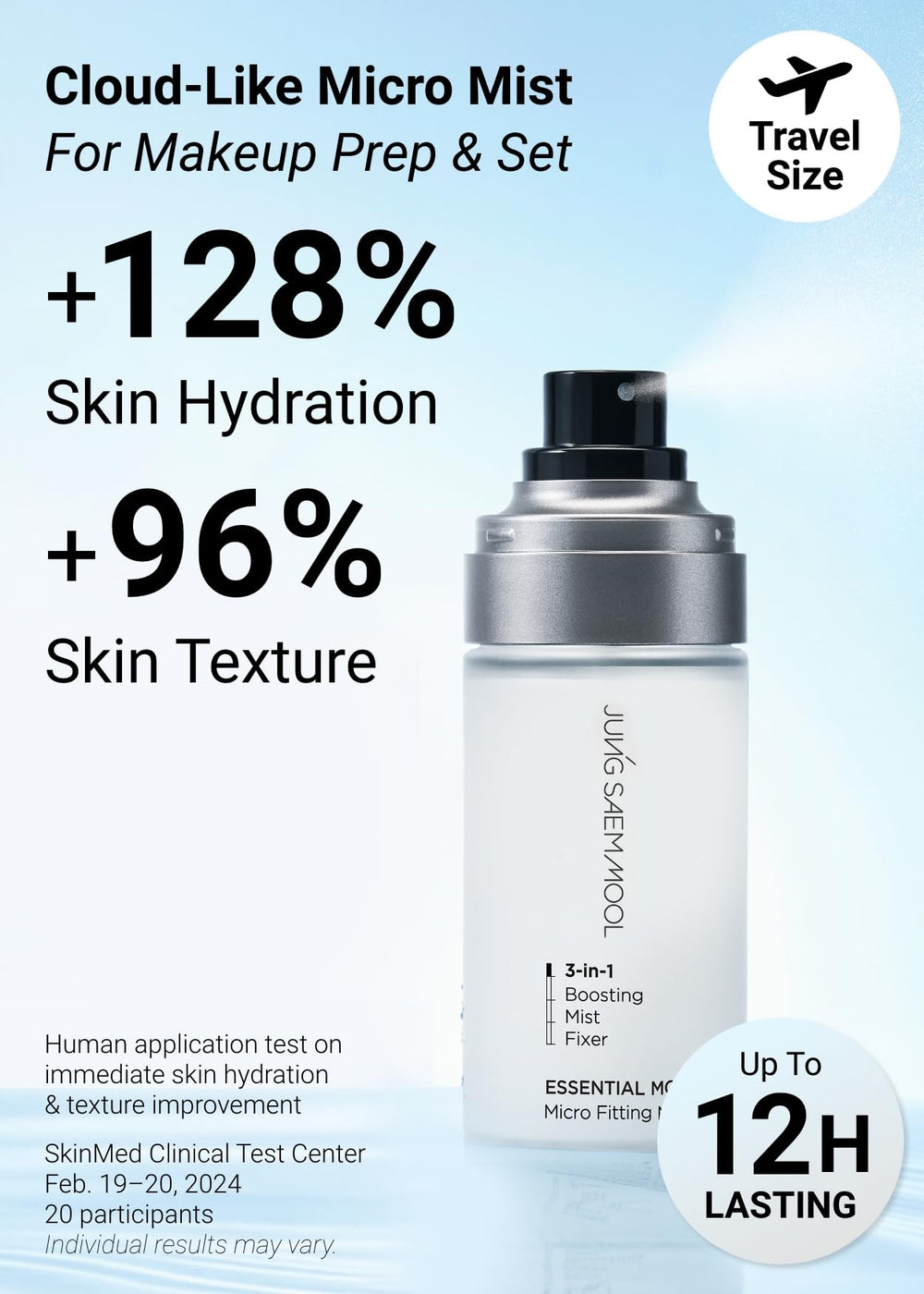 Eau thermale Jung Saem Mool 82 pour cent hydratation format voyage