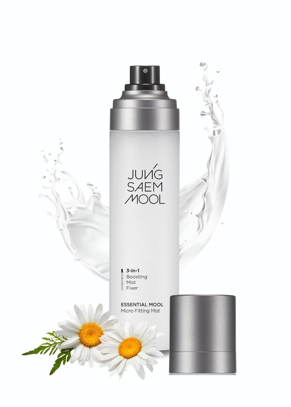 JUNG SAEM MOOL Essential Mool Micro Fitting Face Mist sur bouteille-pompe, retouches maquillage faciles toute la journée