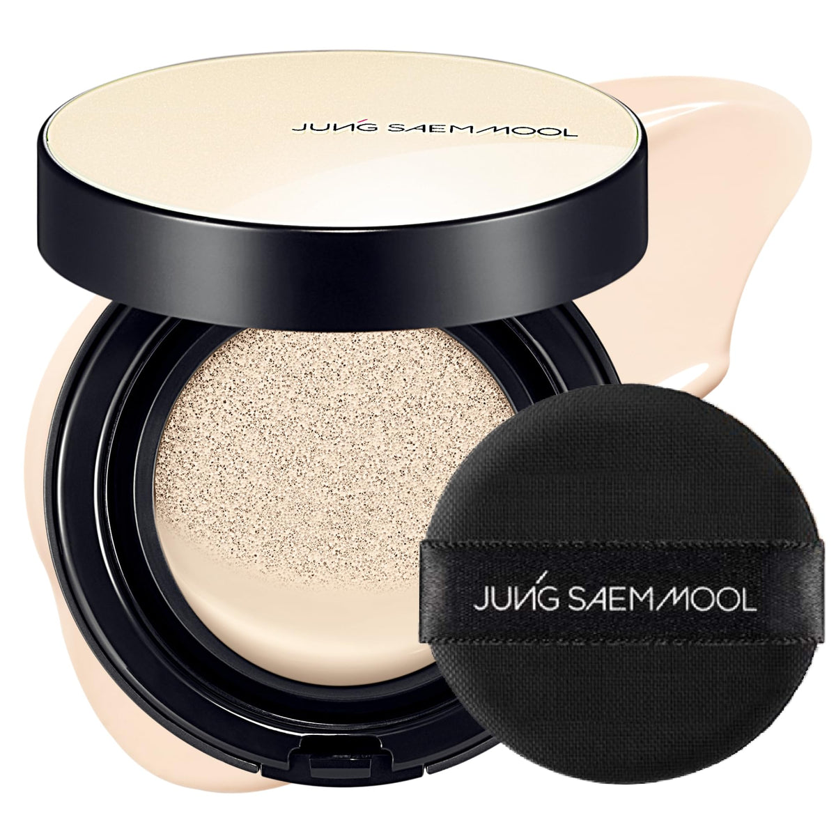 JUNG SAEM MOOL Essential Skin Nuder Cushion – coussin maillage pour une application précise et naturelle