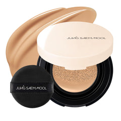 Jung Saem Mool Mini Cushion Skin Nuder Latte—fond de teint léger pour un éclat naturel.