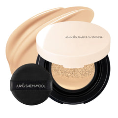 Jung Saem Mool Mini Cushion avec pouf maille, application précise et finition légère.