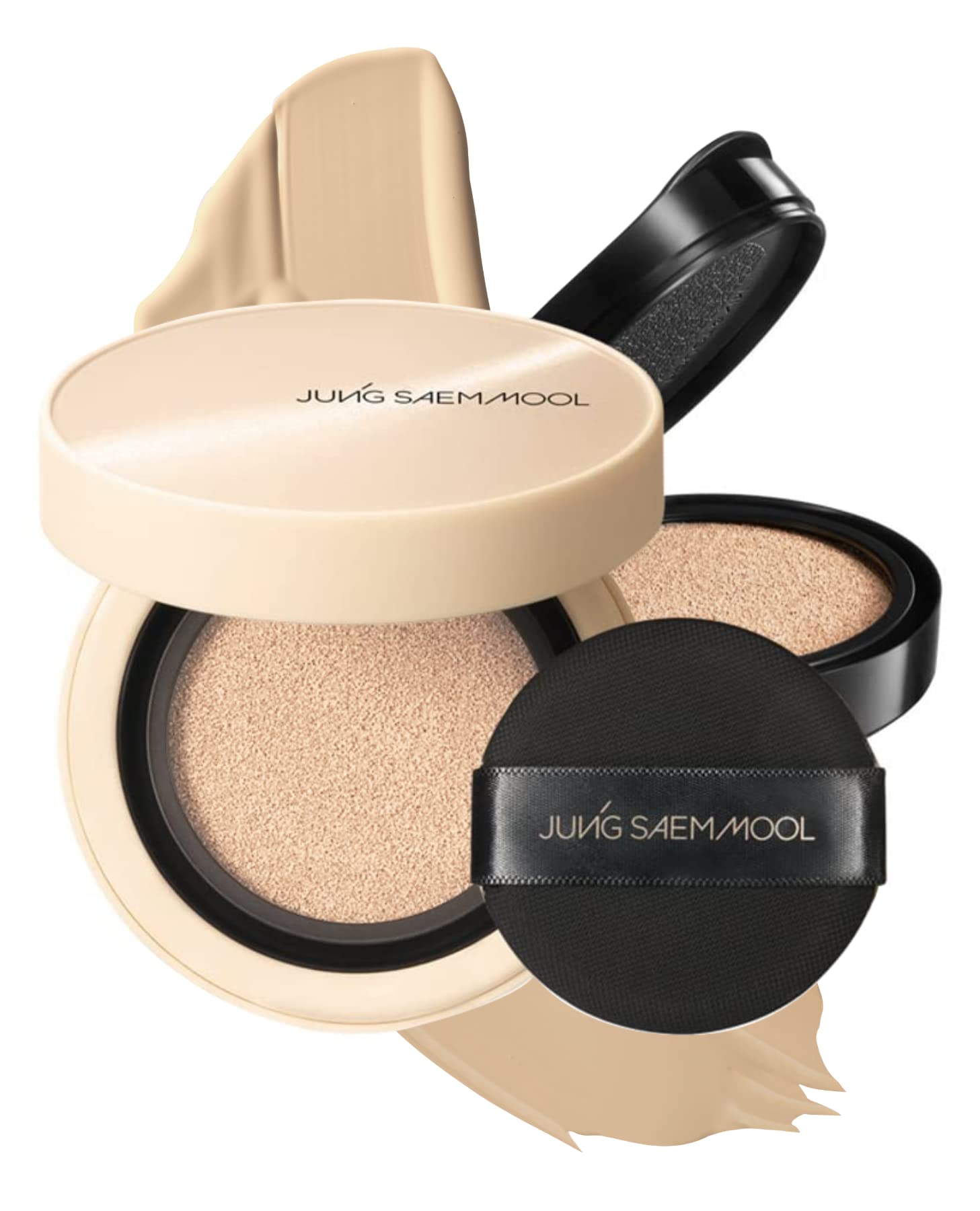 Jung Saem Mool Skin Nuder Cushion 23, recharge incluse, teint homogène toute la journée.