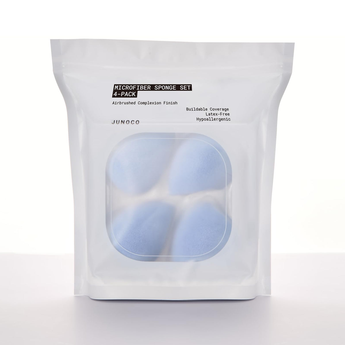JUNO & Co., éponge microfibre ensemble quatre pièces pour une application homogène