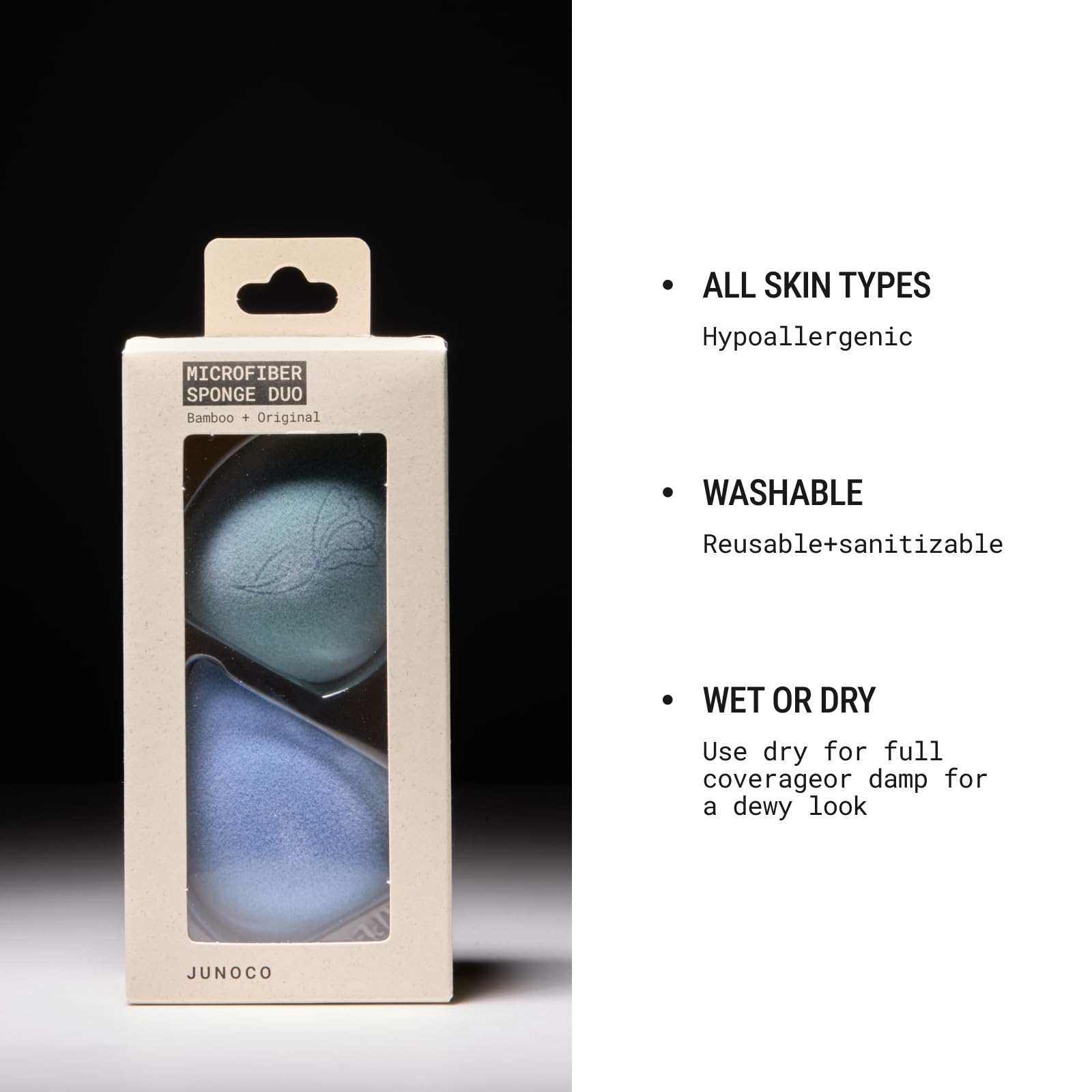 Texture ultra douce de l'eponges JUNO & Co., douceur sur la peau.