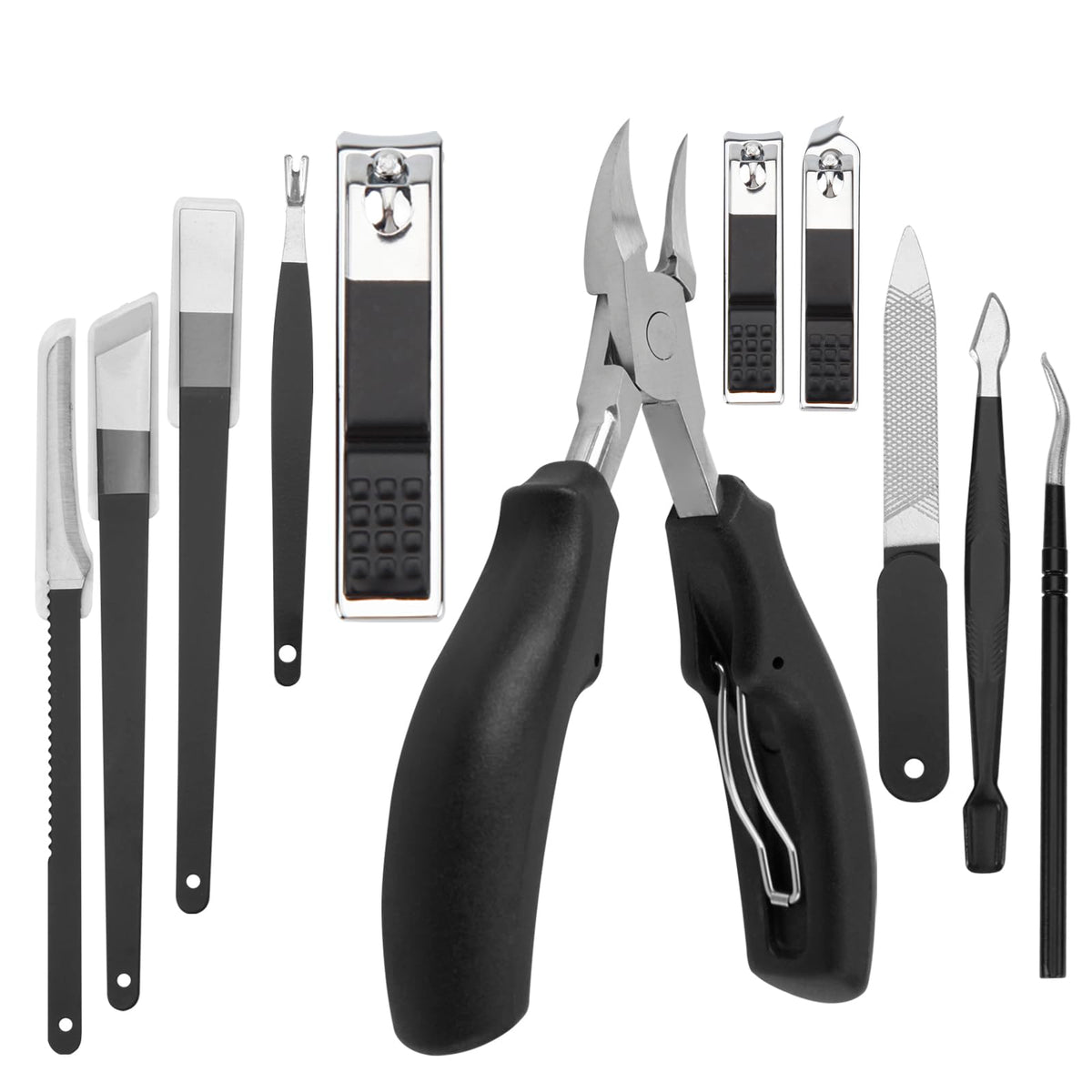 Juomid kit manucure-pédicure 11-en-1 dans un étui pratique.