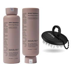 Shampooing Jupiter antipelliculaire pour cuir chevelu propre et sans pellicules.