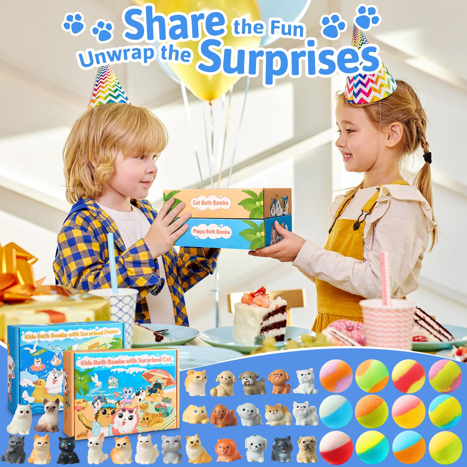 JuraFizz cadeau bombes bain amis enfants: idee cadeau ideale.