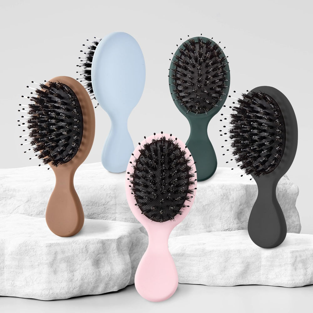 Brosse anti-statique Jurrissa mini pour cheveux lisses