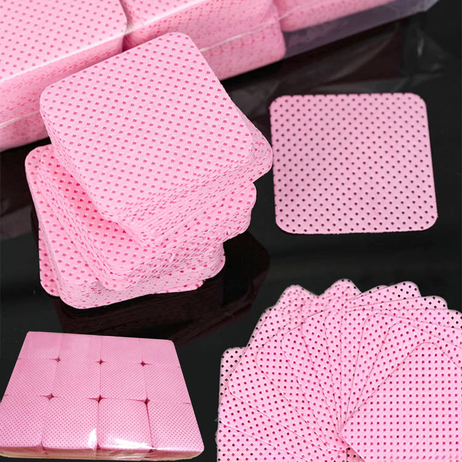 Lingettes sans peluches Jusbuya pour nettoyer les ongles et retirer le vernis facilement