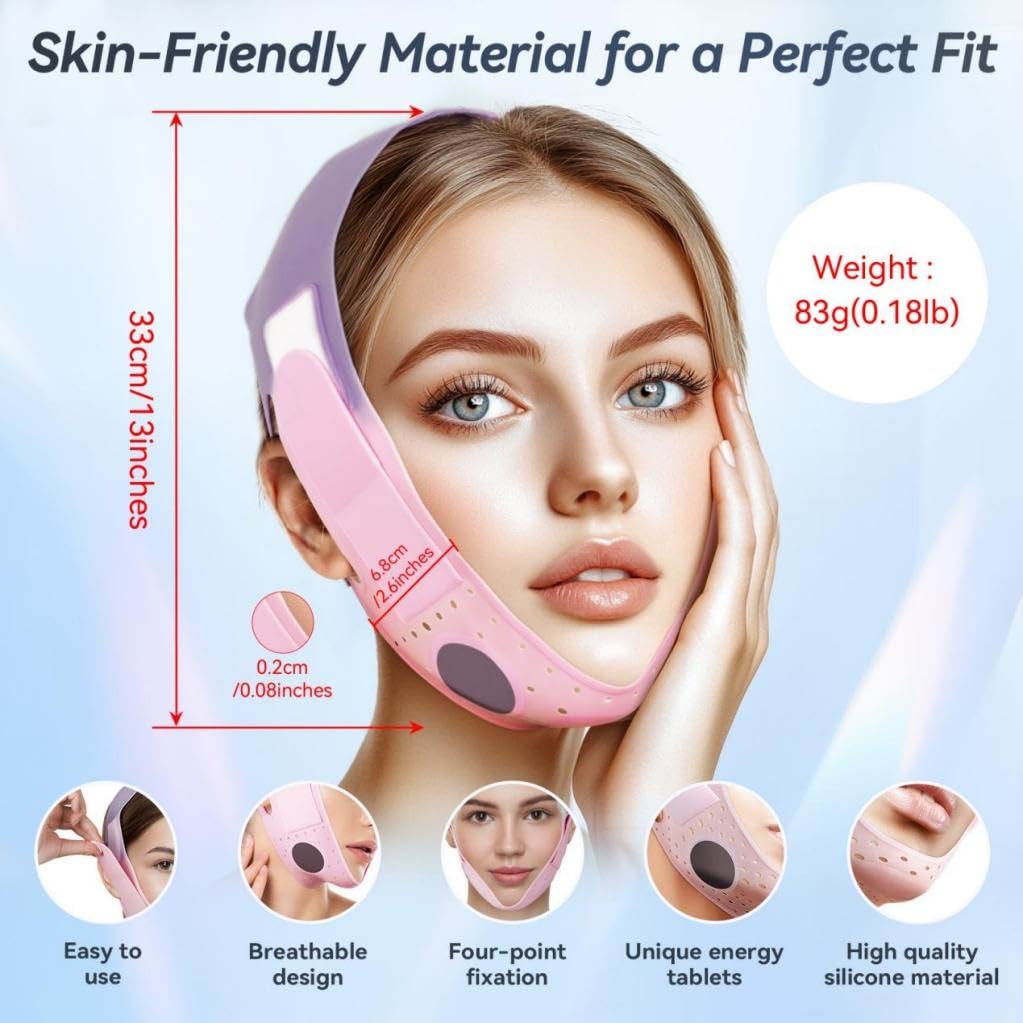 JUSMORE V-Line: bande en silicone hypoallergénique pour un contour plus net.