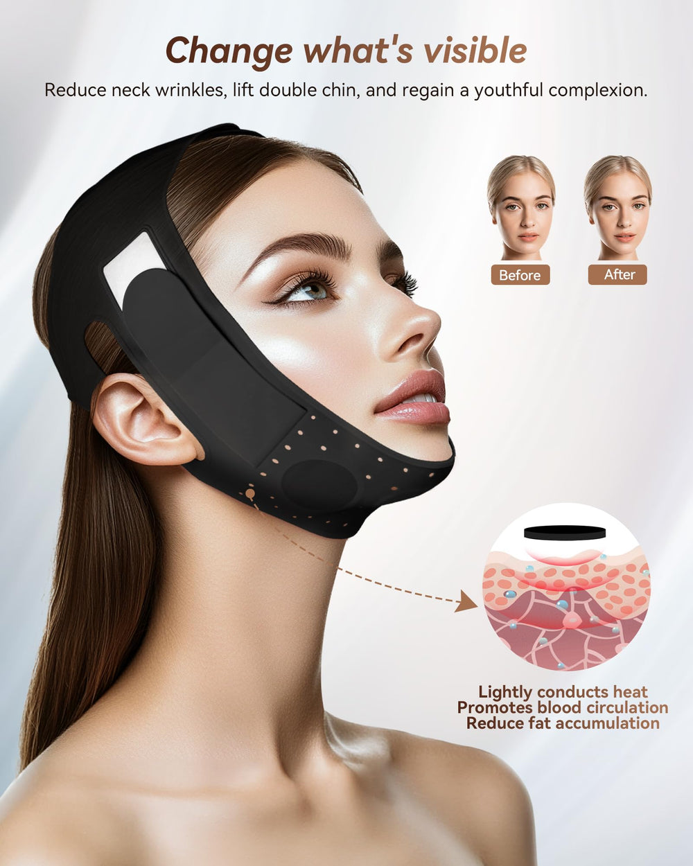 JUSMORE silicone hypoallergenique, confort doux sur peau sensible.