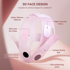 Design 3D JUSRON s’adaptant au visage pour un maintien précis.