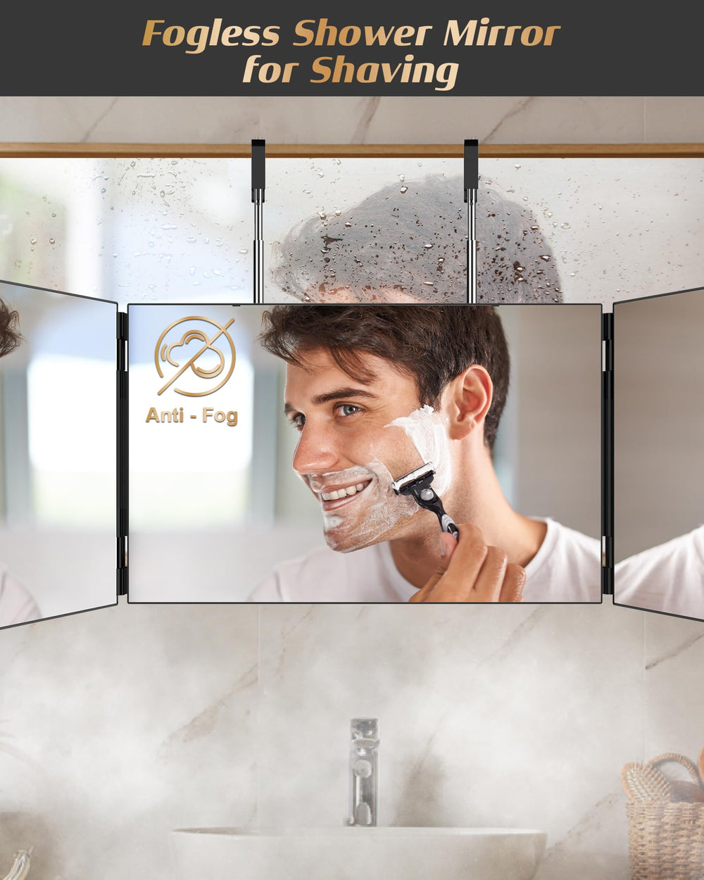 Accessoires inclus avec le miroir JUSRON pour démarrage rapide.