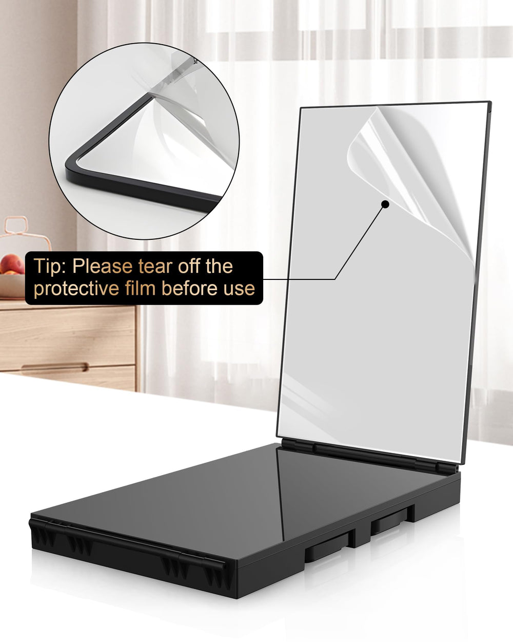 Miroir JUSRON: portable et cadeau idéal pour les proches.