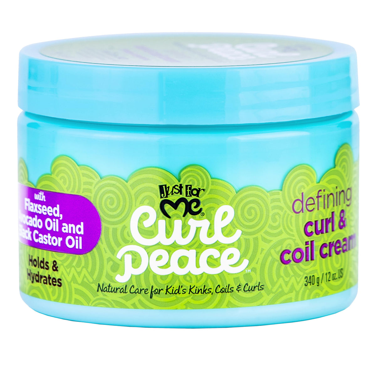 Just For Me Curl Peace — Bouteille définissant les boucles avec une texture légère.