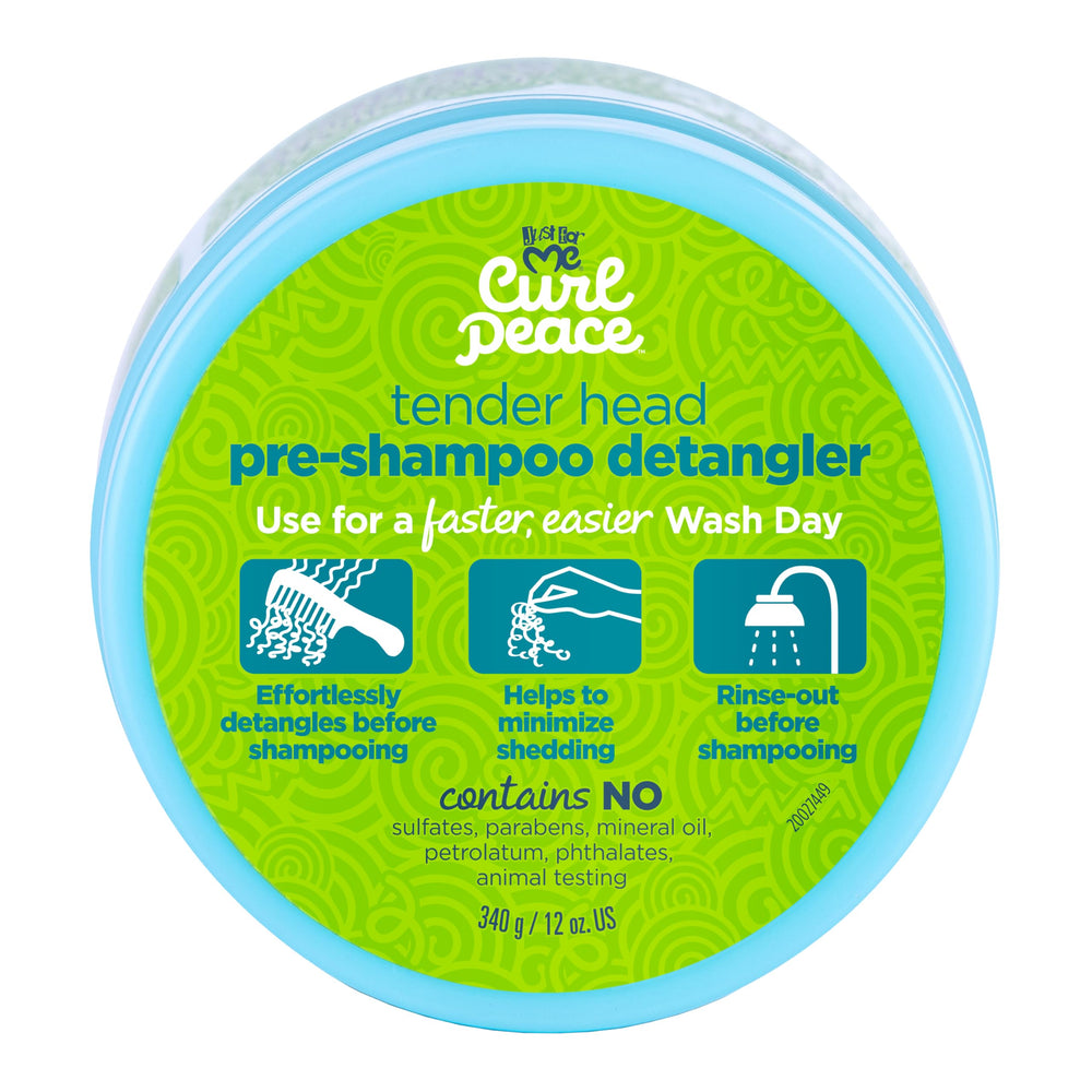 Just For Me Curl Peace detangler 3-pack box highlighting value and size