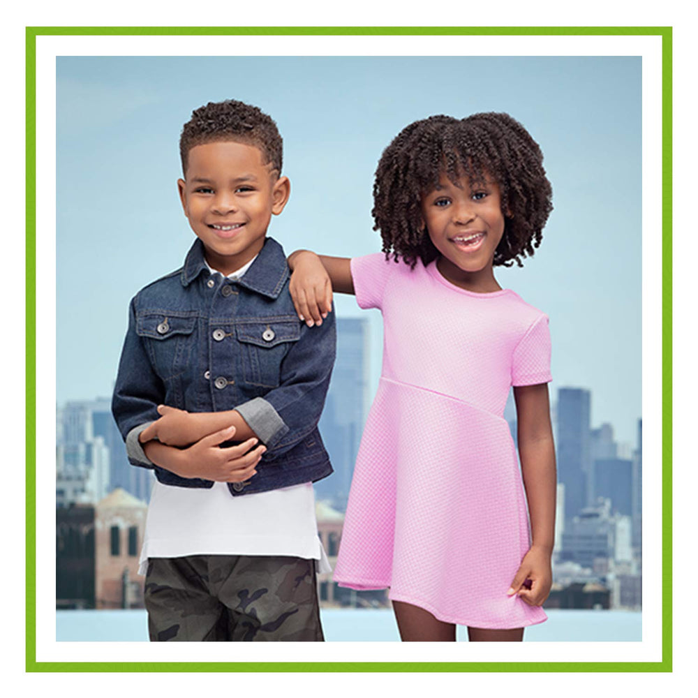 Kid curls with Just For Me Curl Peace detangler for easier slip