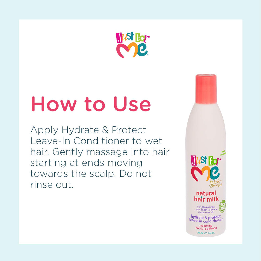 Just For Me Lait Naturel – huile de tournesol pour hydratation naturelle.