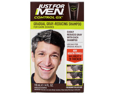 Just for Men Control GX: bouteille-shampoing, nettoyage doux des cheveux gris.