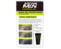 Just for Men Control GX: cheveux mouillés, application progressive et facile.