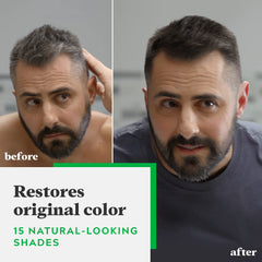 Just For Men Shampoo-In Color – crème colorante prête à couvrir les gris avec naturel.
