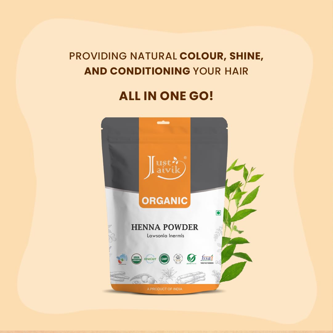 Just Jaivik Henna: rinçage simple et finition sans produits chimiques.