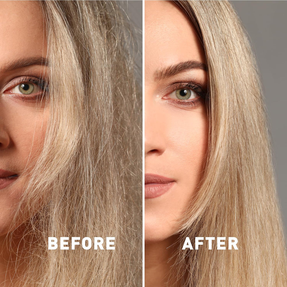 Just Nutritive Blonde Shampoo shine and softness on hair after wash