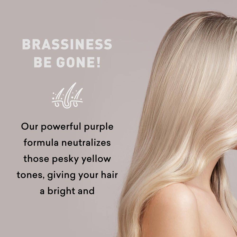 Reflets brillants avec le Conditionneur Violet Just Nutritive, terminé par une brillance naturelle.