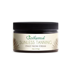 Just Nutritive crème visage sans soleil bronzant: teint uniforme et hydraté durable.