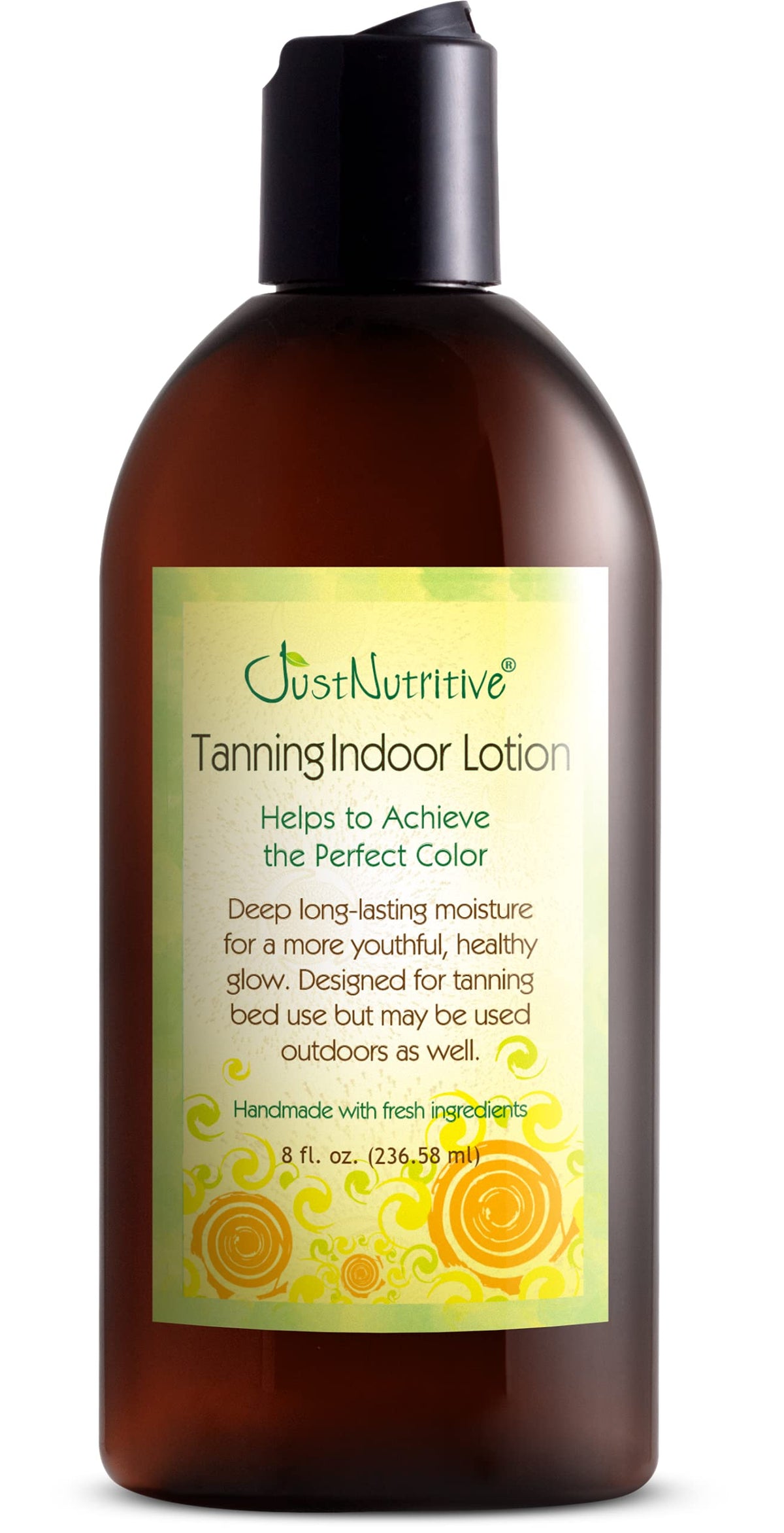 Just Nutritive Lotion bronzage intérieur bouteille — hydratation durable prolonge le bronzage.