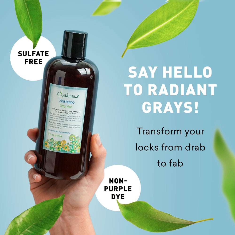 Neutralisation des tons bruns sur cheveux gris sans résidu avec Just Nutritive