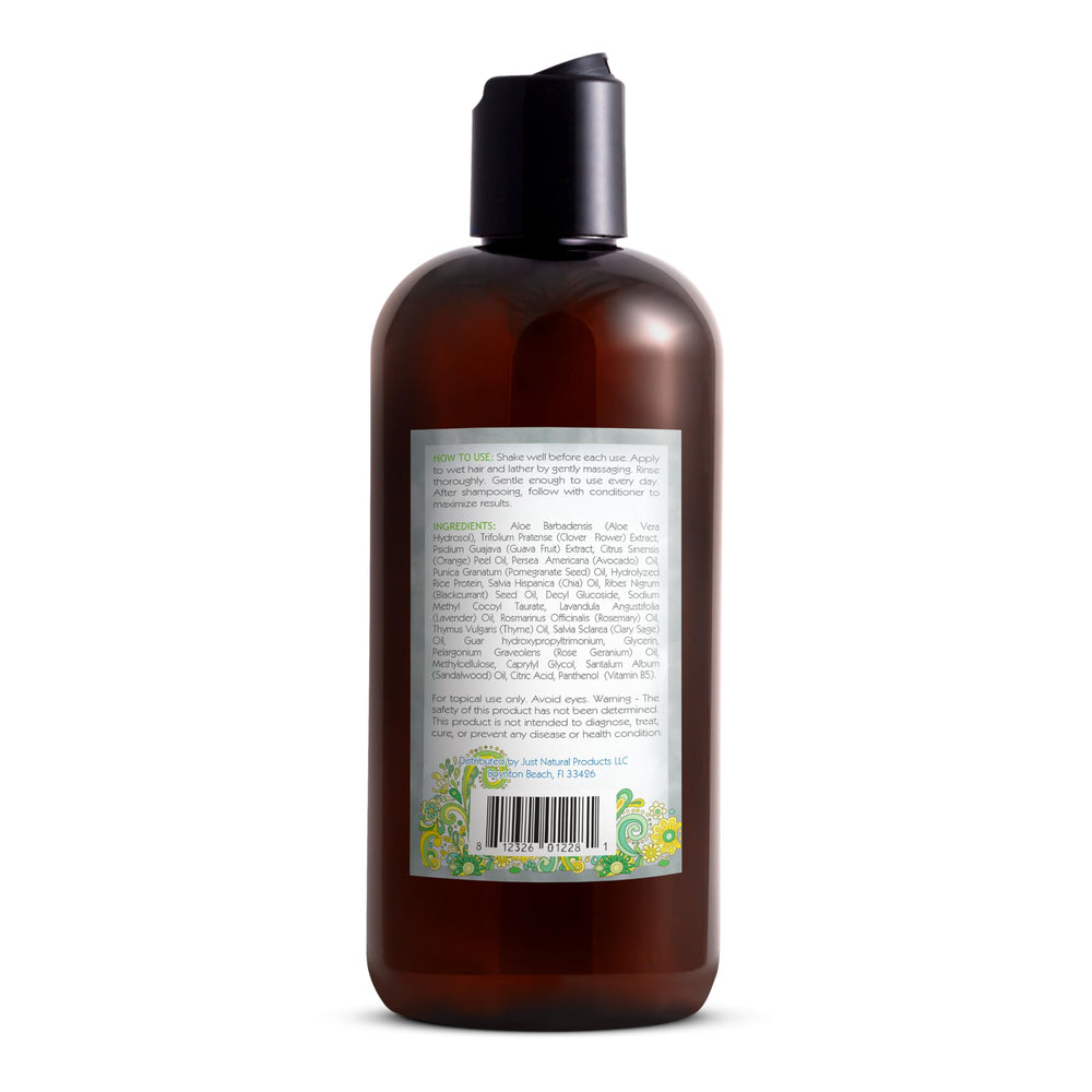 Usage quotidien doux du Shampoing Gris Just Nutritive pour cheveux délicats