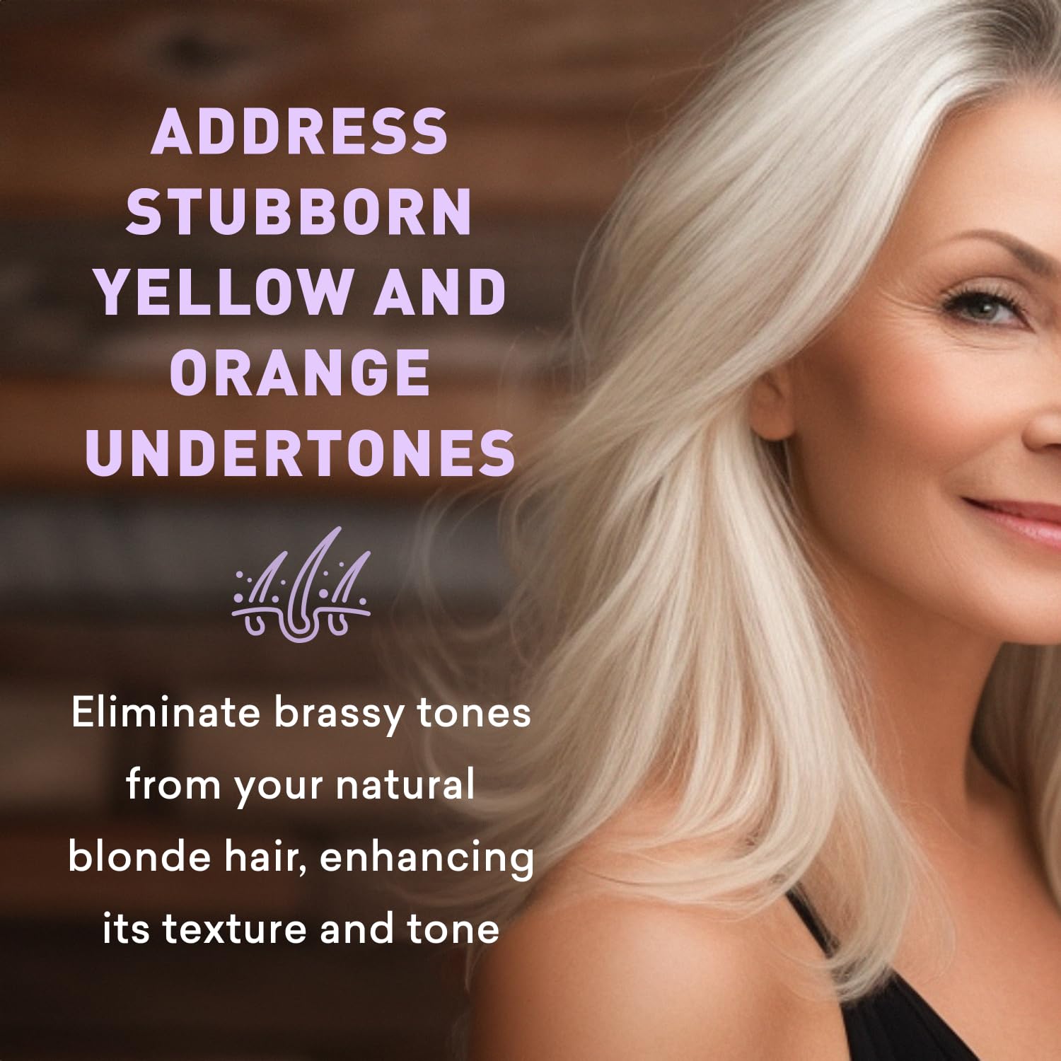 Just Nutritive Shampoing violet – compatible avec d'autres shampoings pour routine personnalisée.