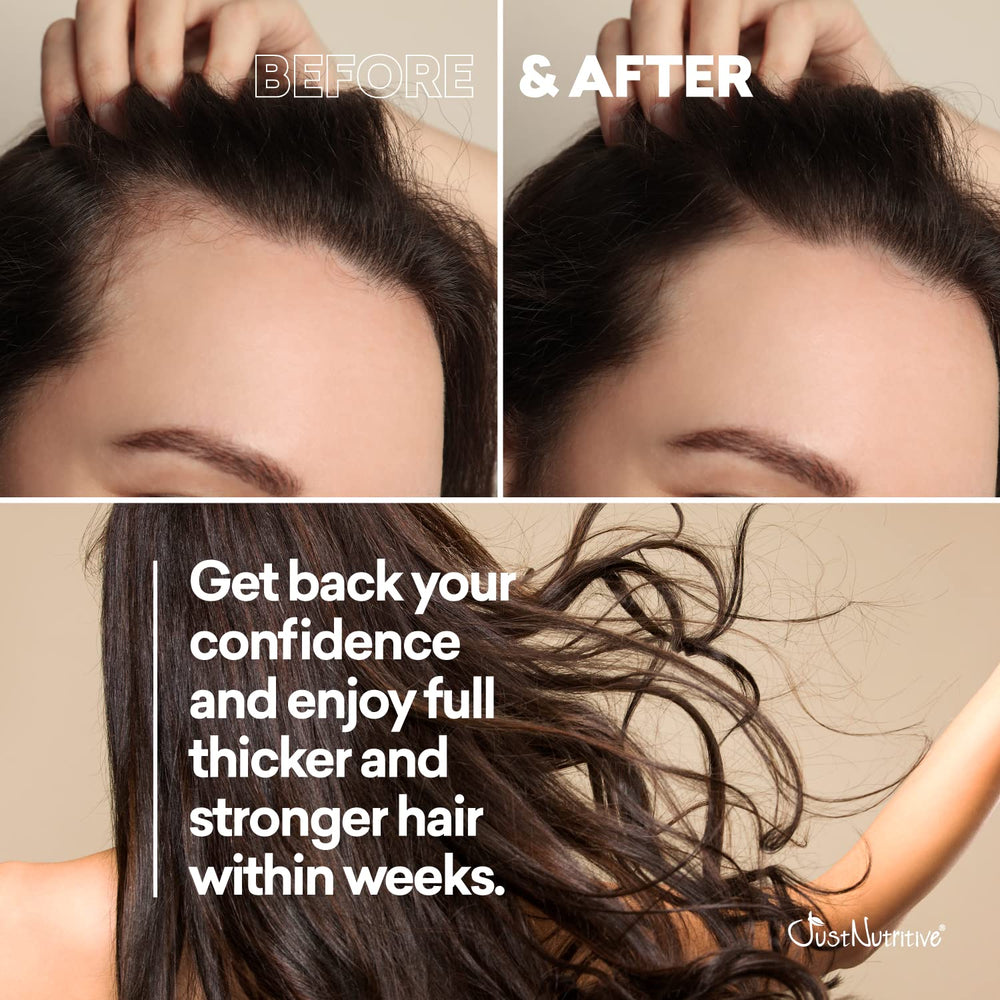 Just Nutritive Shampooing croissance-cheveux — utilisation quotidienne pour volume et coiffage.