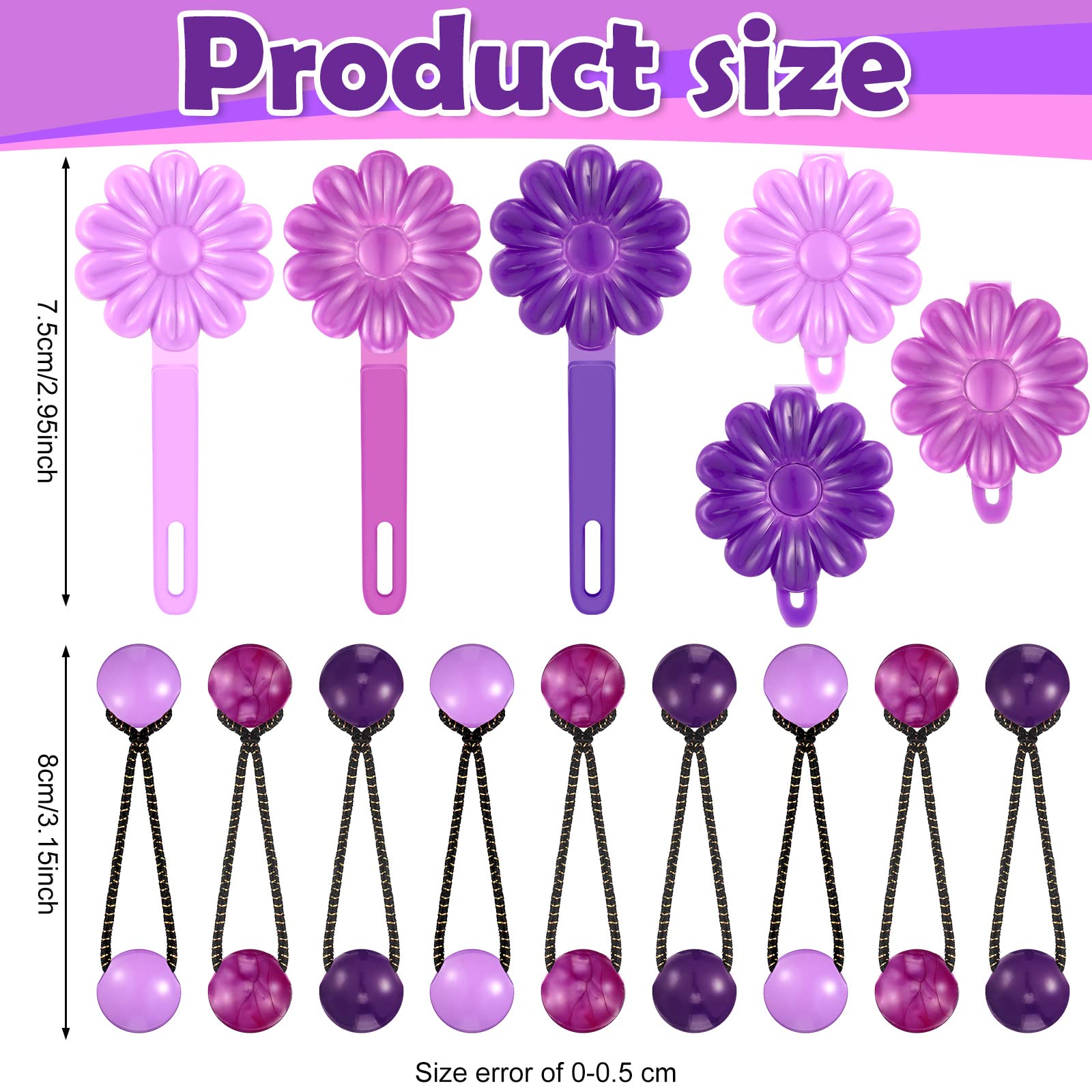 Barrettes plastiques à ressort Jutom, fixation sécurisée pour cheveux fins.