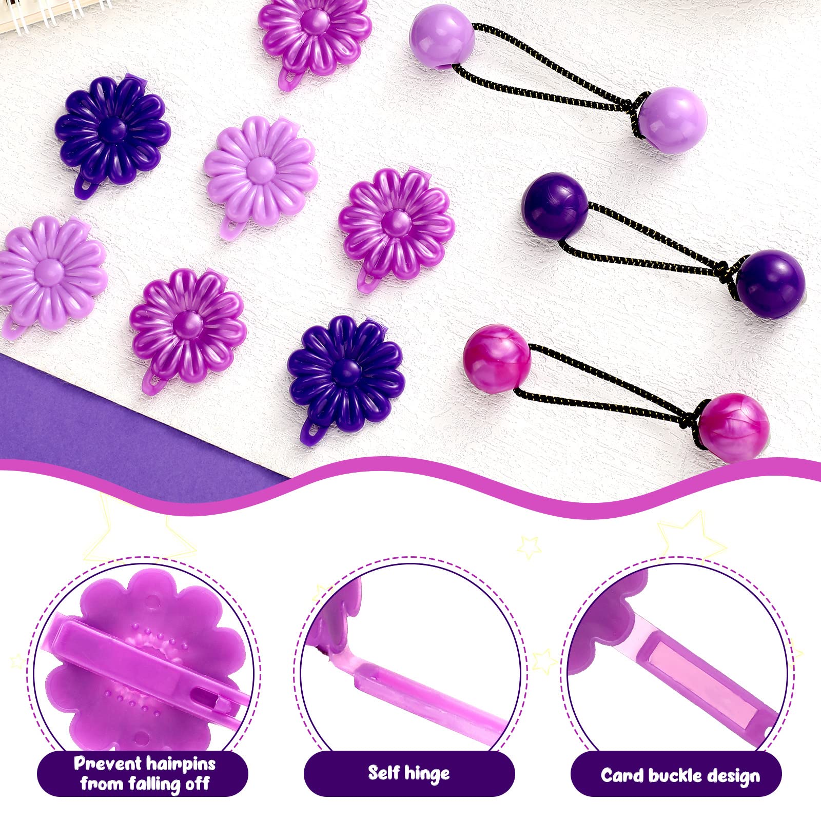 Boules décoratives Jutom pour cheveux, style rétro et charmant.