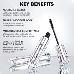 Jutqut Mascara: huiles d'olive et jojoba pour des cils plus flexibles.