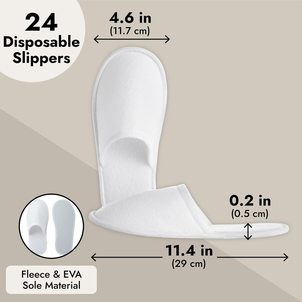 Juvale chaussons jetables en coton, douceur et bien-être pour spa