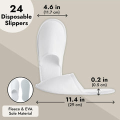 Juvale chaussons jetables en coton, douceur et bien-être pour spa