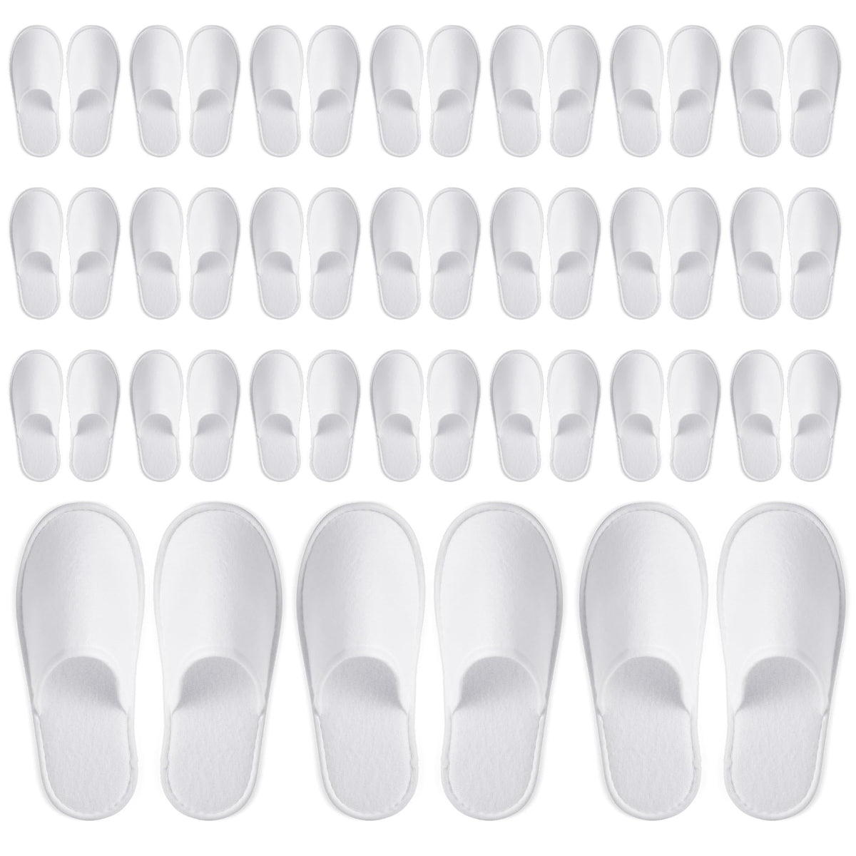Juvale chaussons jetables pour invités, emballage individuel et hygiène lors du séjour