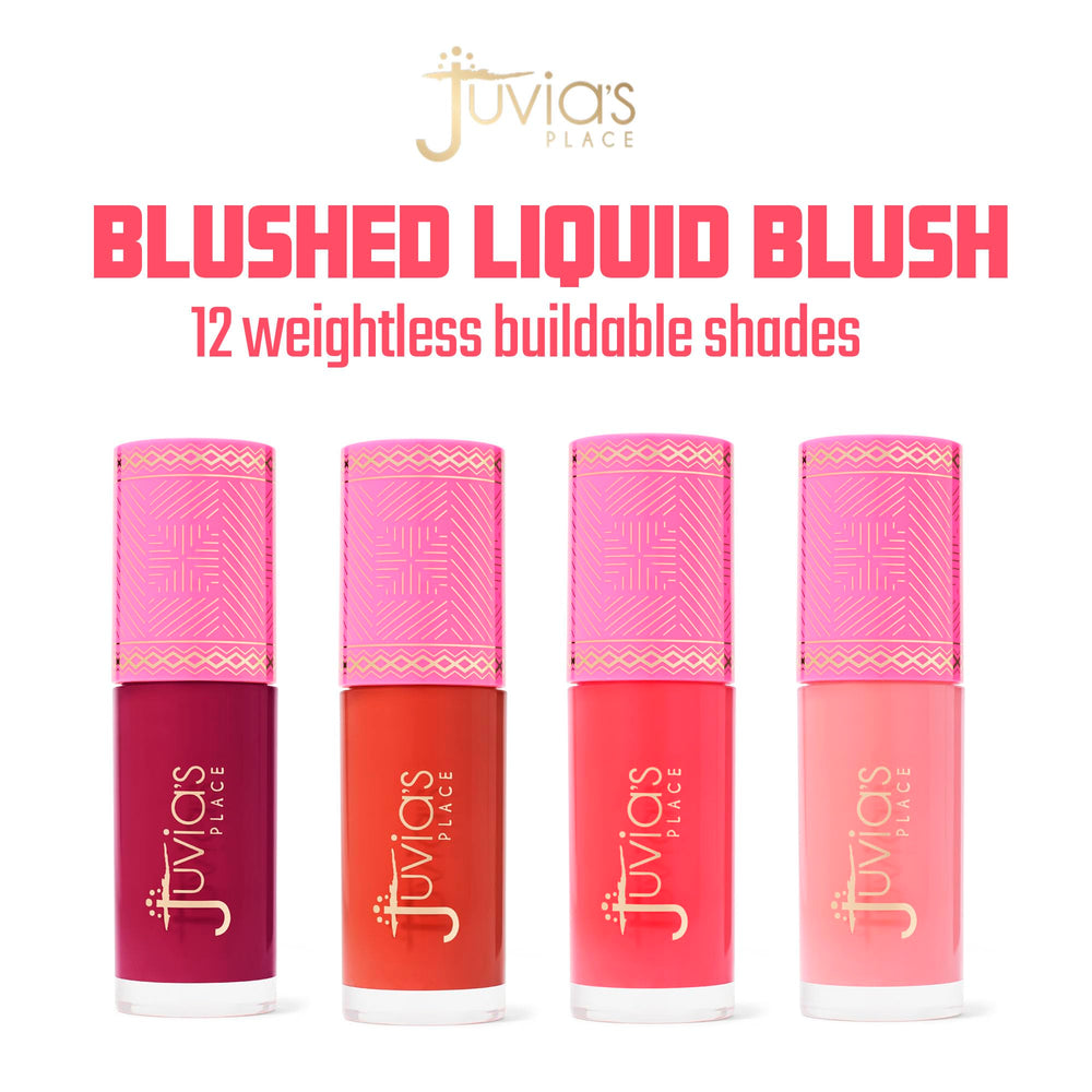 Texture crémeuse du Blushed Liquid Blush BlushLily facilitant le mélange pour un fini lisse.
