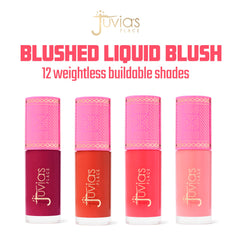Texture crémeuse du Blushed Liquid Blush BlushLily facilitant le mélange pour un fini lisse.