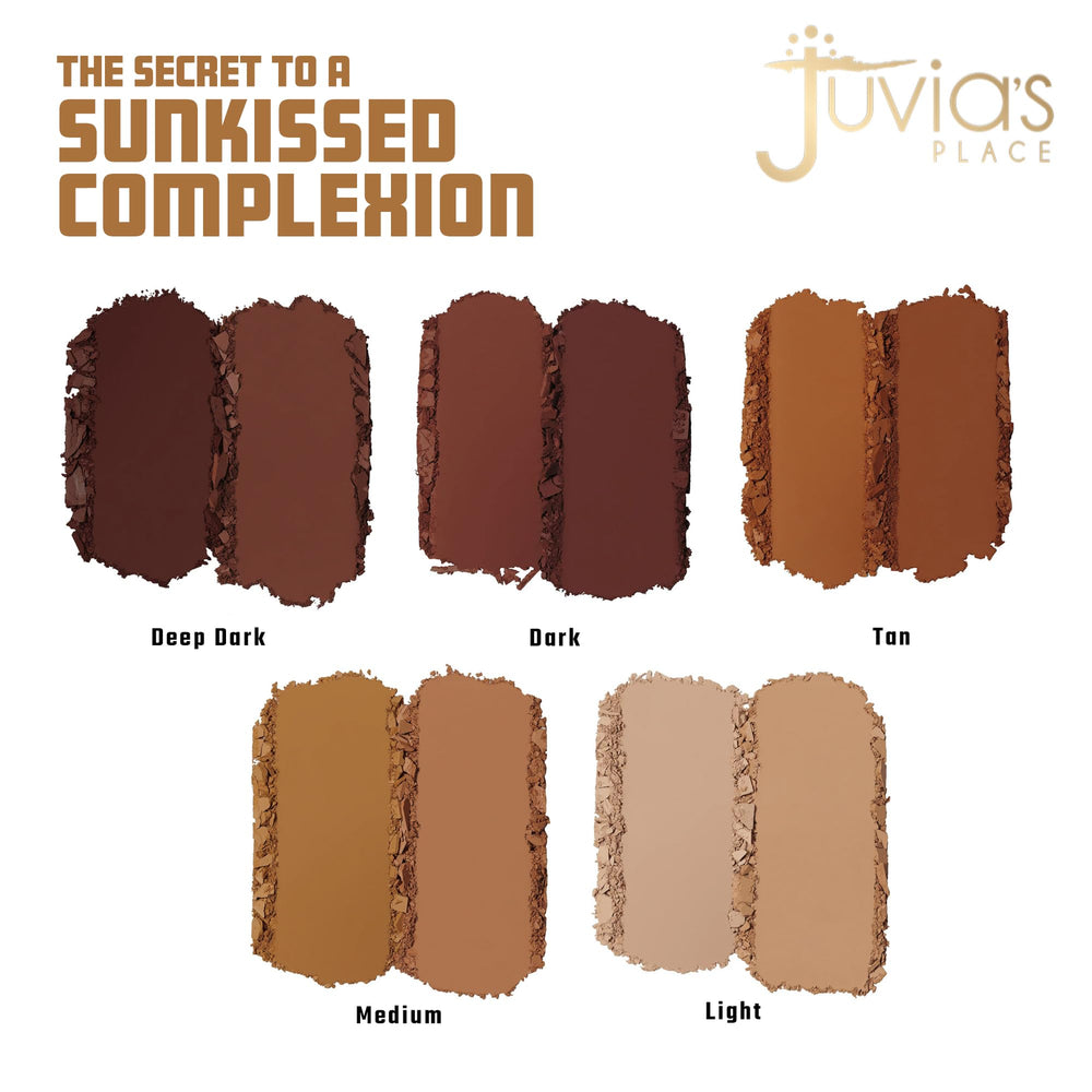 Juvia's Place Bronzer Duo facilite l'application pour un contour naturel et précis