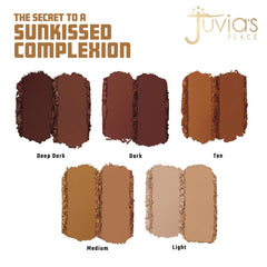 Juvia's Place Bronzer Duo facilite l'application pour un contour naturel et précis