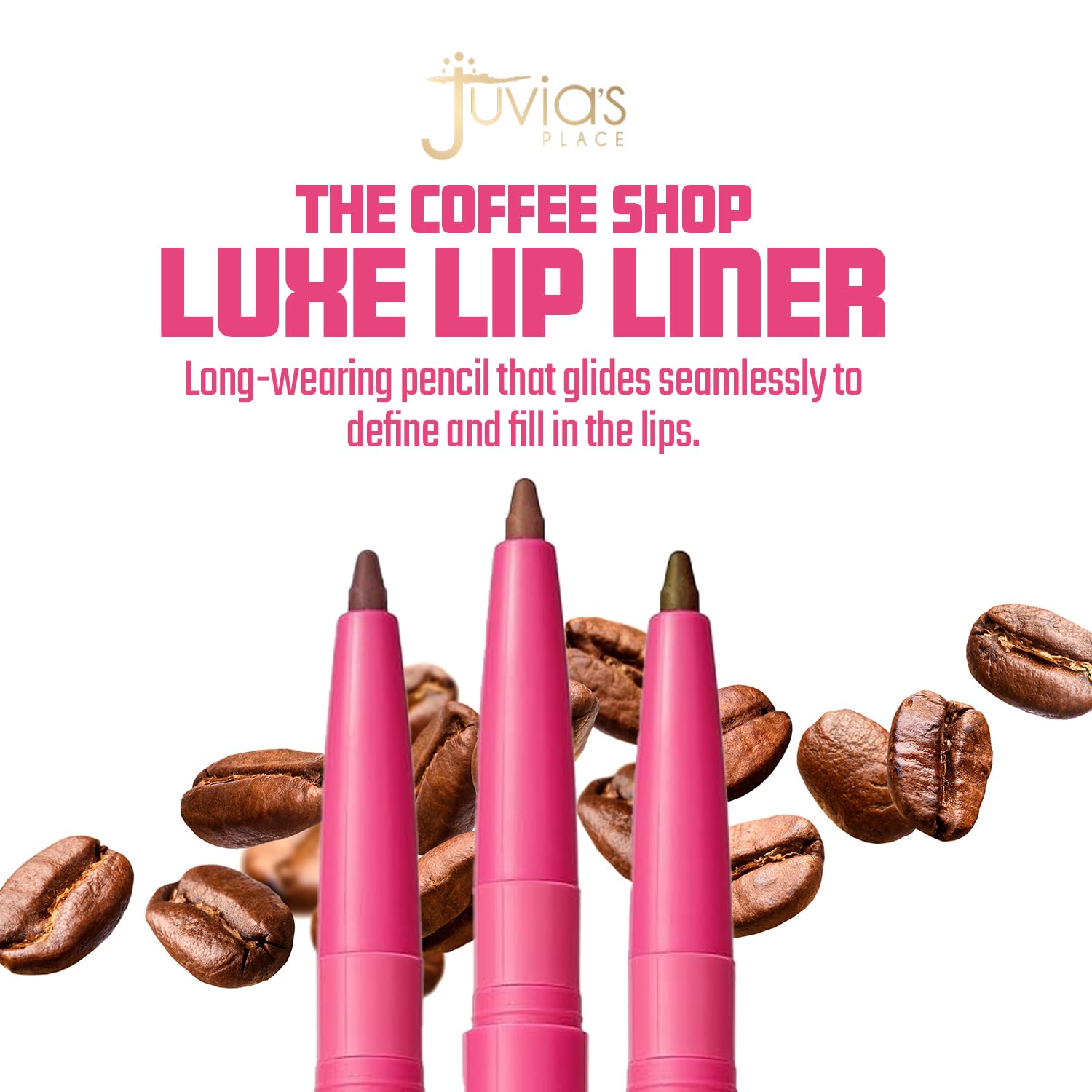 Juvia's Place Coffee Shop Luxe Crayon contour des lèvres – précision longue tenue sans bavure