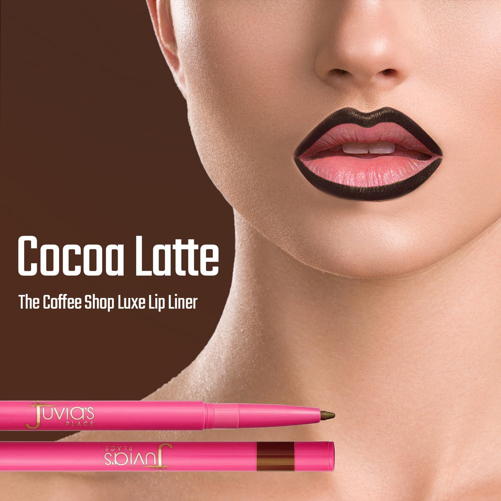 Juvia's Place Coffee Shop Luxe Crayon contour des lèvres – teinte Cocoa Latte durable