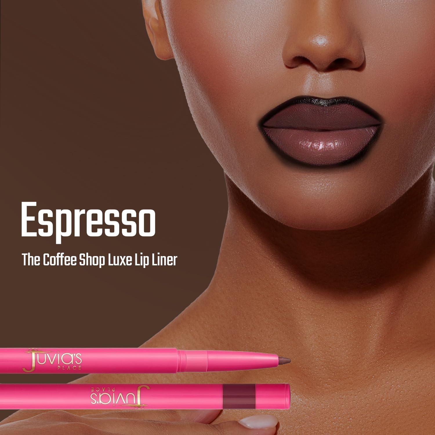 Juvia's Place Coffee Shop Luxe Lip Liner Dusty Rose: look romantique et tenue durable.