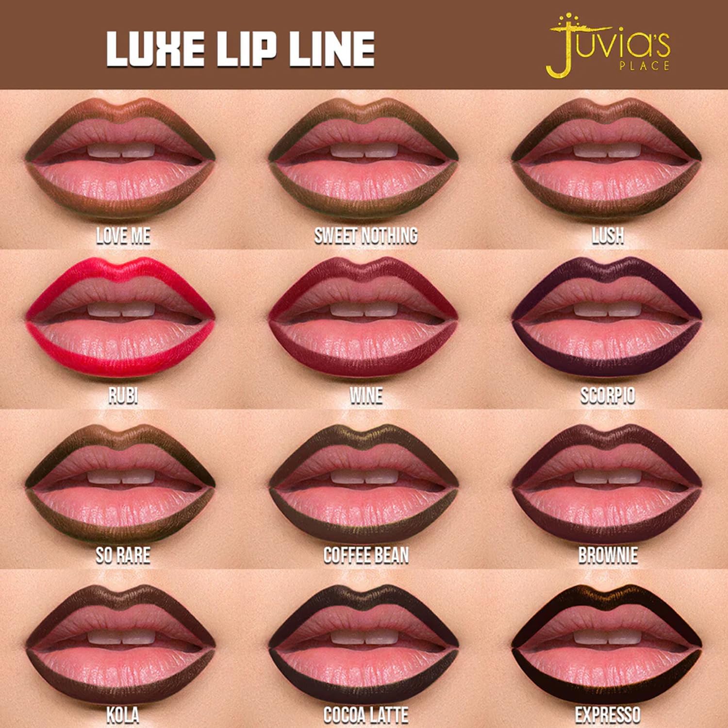 Juvia's Place crayon contour levres Luxe rose pale pour douceur elegante