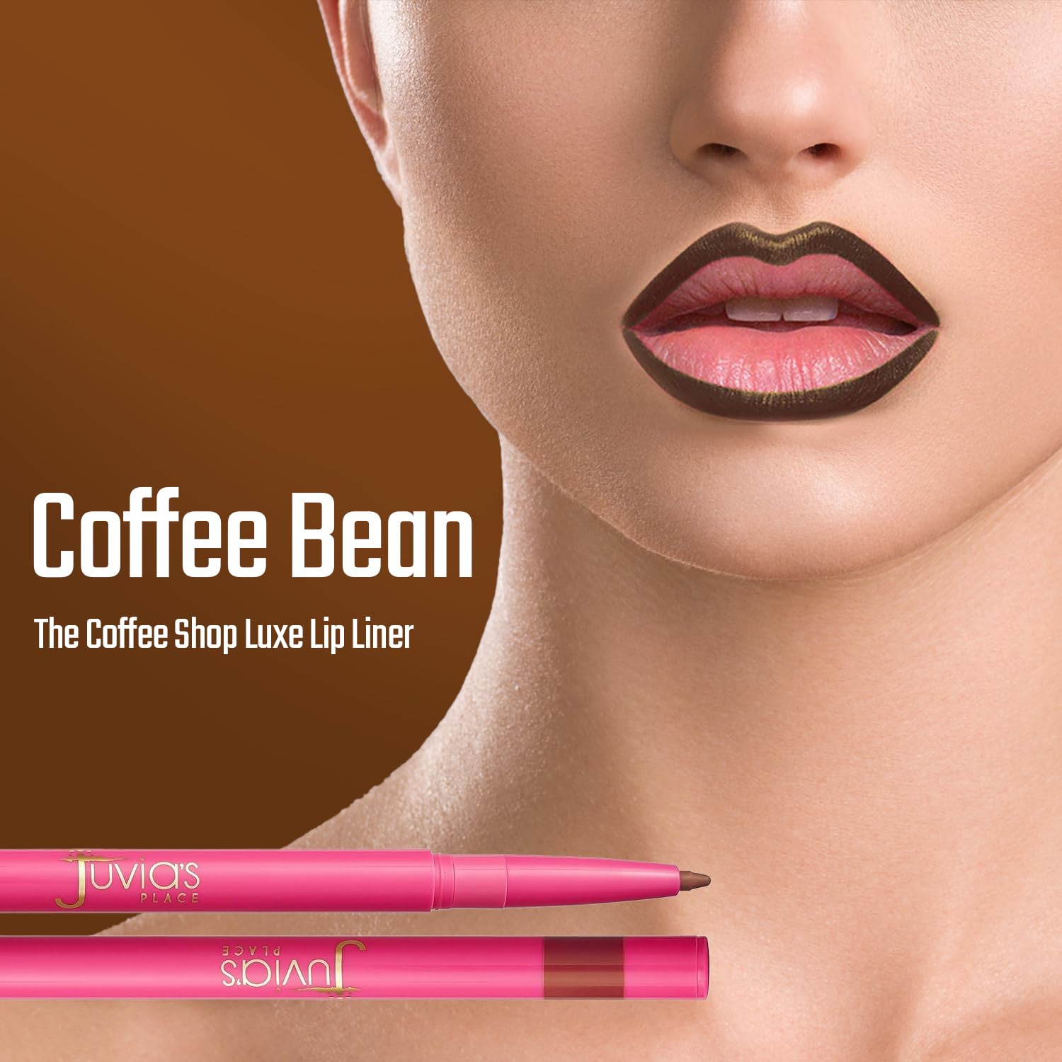 Juvia's Place Crayon Lèvres Luxe Café grain de café – texture crémeuse sans bavure